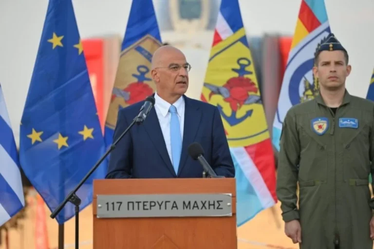 Ο Νίκος Δένδιας στην Ανδραβίδα