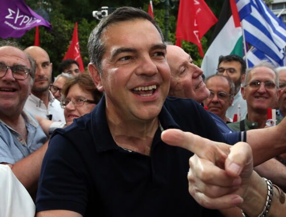SYRIZA’s leader Stefanos Kasselakis campaigns ahead of European elections in Greece ΤΣΙΠΡΑΣ