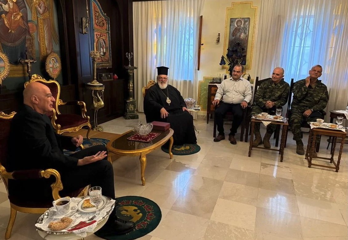Στο Διδυμότειχο ο Νίκος Δένδιας: Συνάντηση με τον Μητροπολίτη Δαμασκηνό και επιθεώρηση στα νέα στρατιωτικά οικήματα