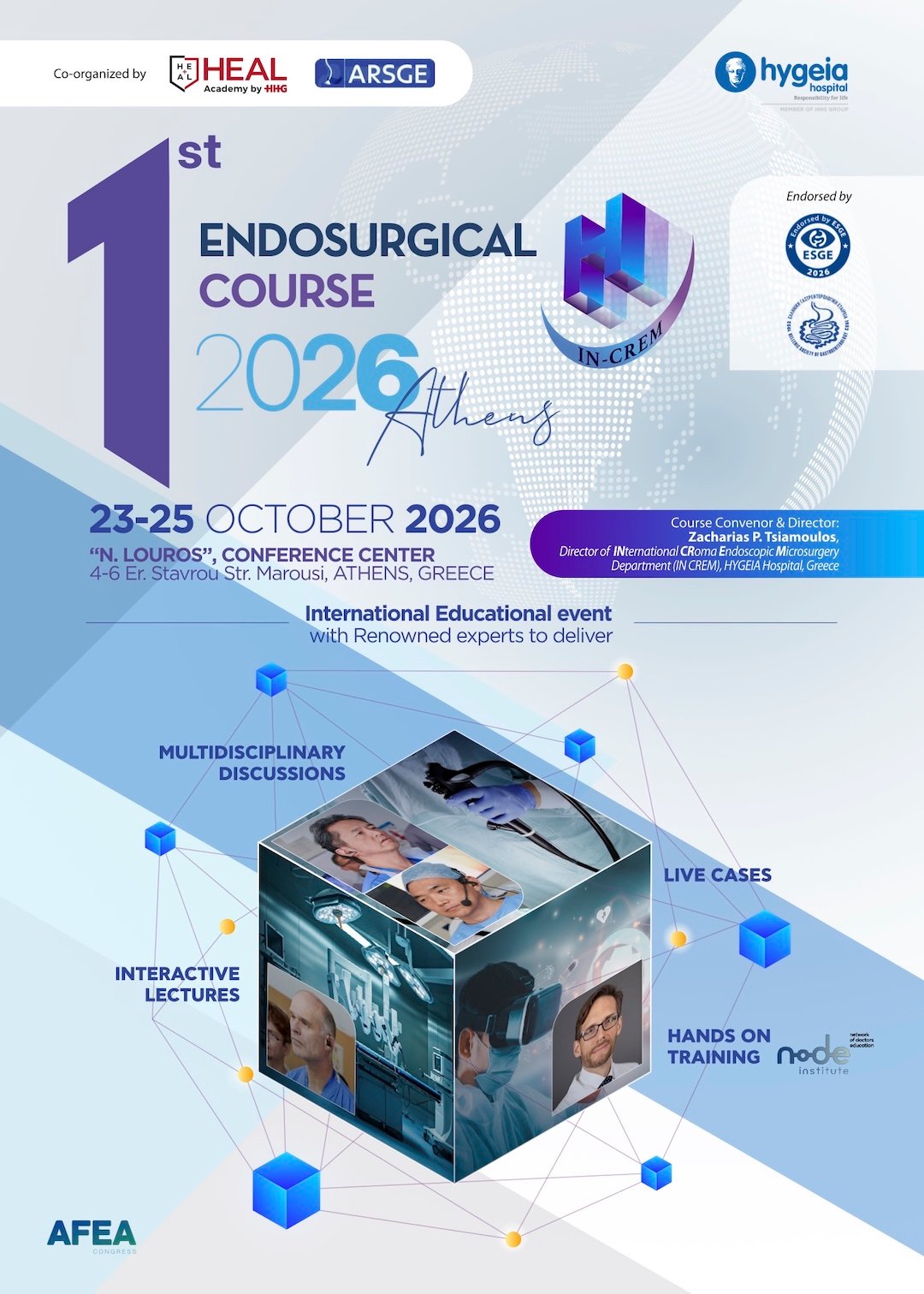 1st Hygeia Endosurgical Course 2026: Η Αθήνα στο επίκεντρο της προηγμένης θεραπευτικής ενδοσκόπησης