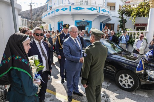 Στην Κάρπαθο ο Κωνσταντίνος Τασούλας: «Η Ελλάδα προστατεύει αυτά που κατέκτησε με κόπο, με δάκρυα και με αίμα»