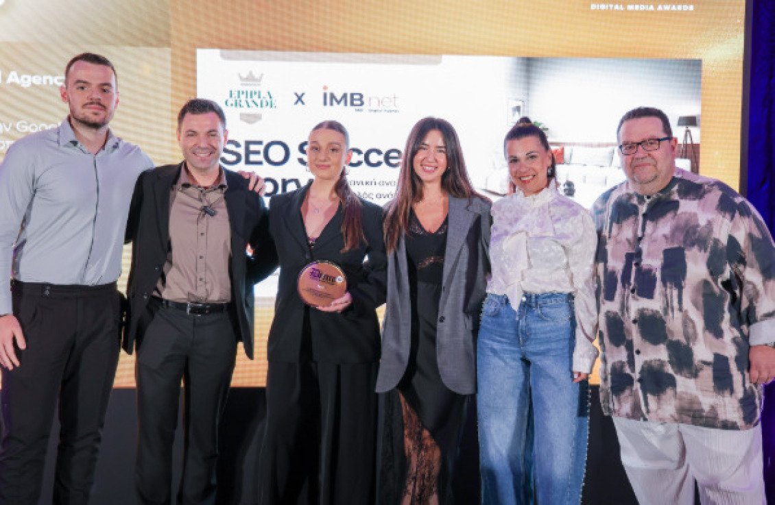 DIME Awards 2026: Διπλή διάκριση για την iMBnet Agency σε συνεργασία με τις Epipla Grande και Eyzhn Elen